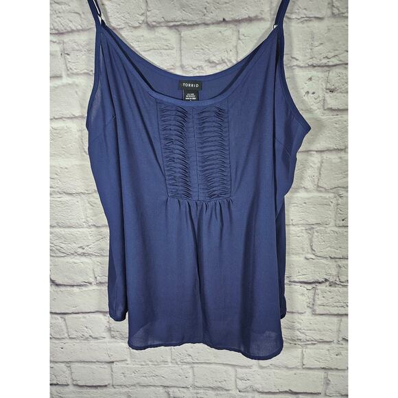 Torrid Women's Camisole Tank Top Blue Size 2 Adjustable Straps‎ - Picture 6 of 6